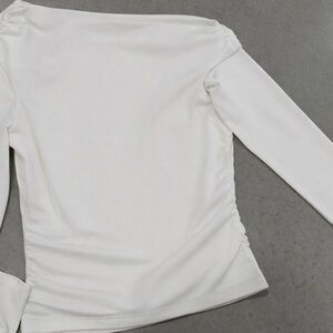 Abercrombie & Fitch White Long Sleeve Top